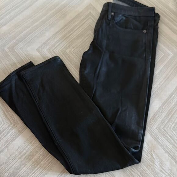 Helmut Lang Women’s Black Coated Straight Leg/Skinny Jeans - Picture 1 of 6